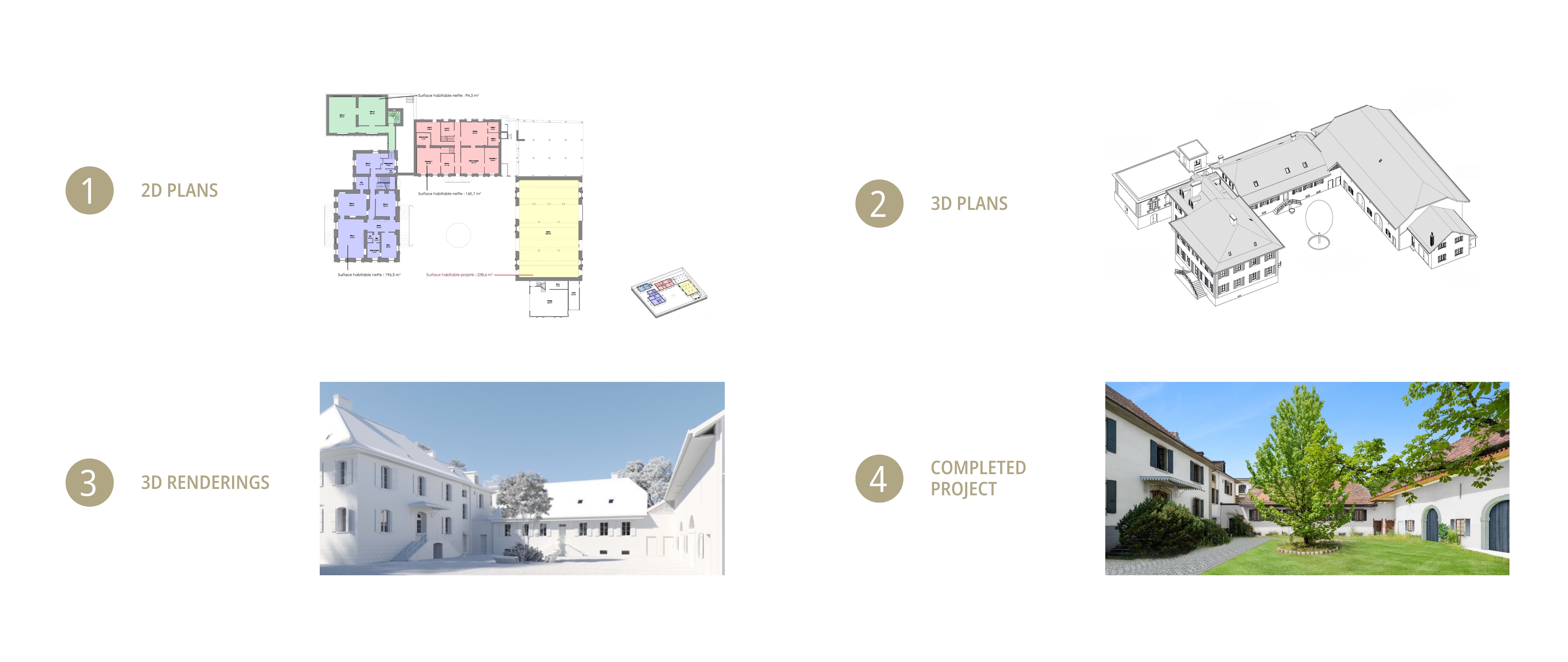 High-quality 3D visualization of a real estate project